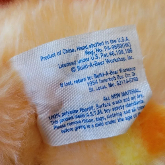 Build-a-Bear Halloween Candy Corn Bear w/ Accessory, Retired 18" - Picture 7 of 8